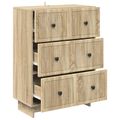 vidaXL Zásuvkový kabinet 66 x 34,5 x 90 cm Kompozitné drevo Dub sonoma