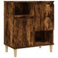 vidaXL Komoda dymový dub 60x35x70 cm spracované drevo
