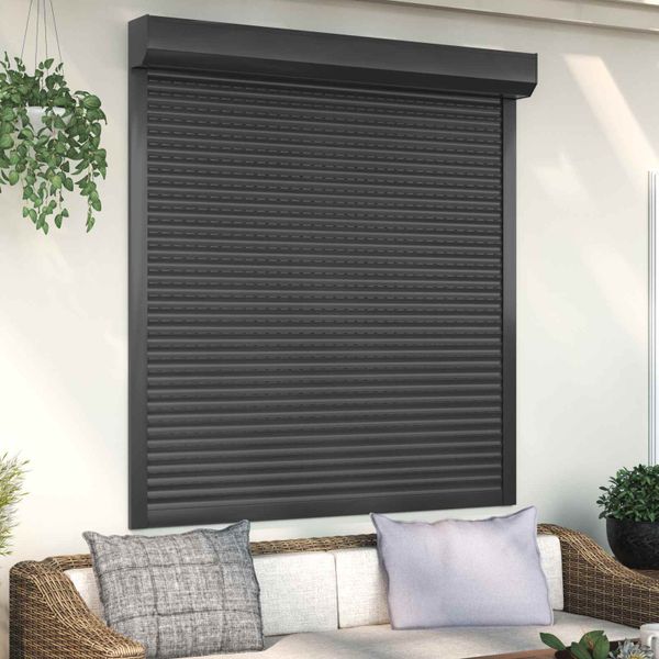 vidaXL Rolety Antracit 140 x 150 cm Hliník a polyuretán