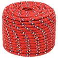 vidaXL Lodné lano červené 14 mm 100 m polypropylén