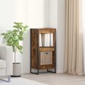 vidaXL Knižnica 40 x 30 x 86,5 cm Kompozitné drevo Dymová dub