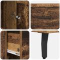 vidaXL Highboard Staré drevo 34,5 x 34 x 180 cm Kompozitné drevo