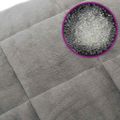 vidaXL Záťažová prikrývka šedá 200x200 cm 9 kg látka