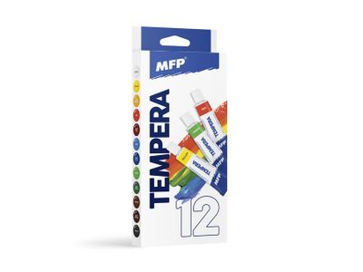 Farby temperové 12ks 12ml