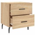 vidaXL Nočný stolík dub sonoma 40x35x47,5 cm kompozitné drevo