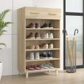 vidaXL Botník farba dubu sonoma 60x35x105 cm spracované drevo