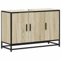 vidaXL Kúpeľňová skrinka pod umývadlo, dub sonoma, 90x33x60 cm, imitácia dreva
