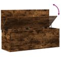 vidaXL Úložný box dymový dub 102x35x35 cm kompozitné drevo
