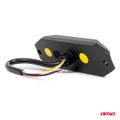Výstražné osvětlení oranžové 4x3W LED R65 R10 12 / 24V IP6K9K AMIO-03929