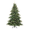 vidaXL Umelý Sklápací Vianočný Stromček Zelená 180 cm PVC a oceľ