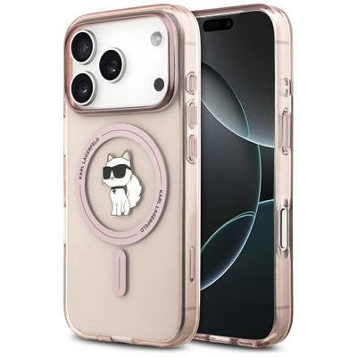 Puzdro Karl Lagerfeld pre iPhone 17 Pro 6,3" IML Choupette MagSafe ružové