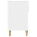 vidaXL Botník biely 102x36x60 cm spracované drevo