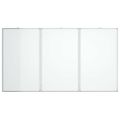 vidaXL Magnetická biela tabuľa skladacia 120x80x1,7 cm hliník
