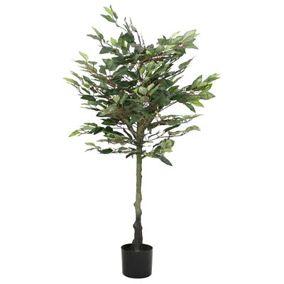 vidaXL Umelý fikusový strom 480 listov 130 cm zelený