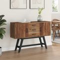 vidaXL TV stolík 110 x 30 x 75 cm Prírodná Husté teakové drevo