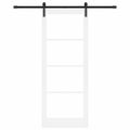 vidaXL Posuvné dvere ORKDAL Biela a čierna 83 x 211 cm