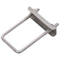 vidaXL Konektor v tvare U pre plotový stĺpik 60x40 mm 25 sád
