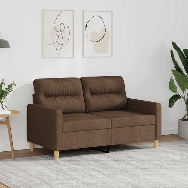 vidaXL 2-miestna pohovka hnedá 120 cm látka
