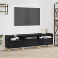 vidaXL TV skrinka 150 x 30 x 45 cm Čierny dub Kompozitné drevo