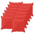 vidaXL Poťah na podložku 12 ks HOUTEN Červená 40 x 40 cm Polyester