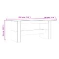 vidaXL Jedálenský stôl dymový dub 180x90x76 cm kompozitné drevo