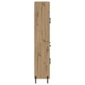 vidaXL Highboard Remeselný dub 69,5 x 34 x 180 cm Kompozitné drevo