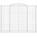vidaXL Oblúkový gabionový kôš 3 ks 300x50x220/240cm pozinkované železo