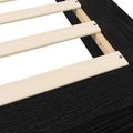 vidaXL Rám postele na podlahe Čierny dub 80 x 210 cm Kompozitné drevo