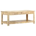 vidaXL Konferenčný stolík 110x50x45 cm mangovníkový masív ručne maľovaný