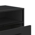 vidaXL TV skrinka čierna 100x34,5x40 cm kompozitné drevo a kov