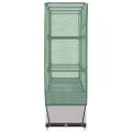 vidaXL Záhon s krytom na skleník ratanový vzhľad 120x40x123 cm