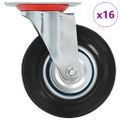 vidaXL Otočné kolieska 16 ks, 125 mm
