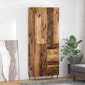 vidaXL Highboard 2 ks Staré drevo 69,5 x 34 x 180 cm Kompozitné drevo