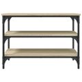 vidaXL Lavička na topánky dub sonoma 70x38,5x49 cm kompozitné drevo