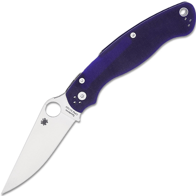 Spyderco C36GPDBL2 Military 2 Dark Blue vreckový nôž 10,2 cm, Satin, tmavomodrá, G10