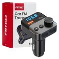 FM transmitter 1×USB-A 1×USB-C 12/24V AMiO-04647