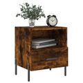 vidaXL Nočné stolíky 2 ks dymový dub 40x35x47,5 cm kompozitné drevo