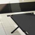 vidaXL Skladacia kempingová posteľ Čierna 210 x 80 x 46 cm