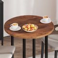 vidaXL Vrchná doska Ø 70 x 2,5 cm Okrúhly Masívne dubové drevo