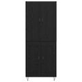 vidaXL Highboard 2 ks Čierny dub 69,5 x 34 x 180 cm Kompozitné drevo