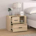 vidaXL Nočný stolík dub sonoma 60x36x45 cm spracované drevo