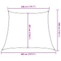 vidaXL Tieniaca plachta 160 g/m² tmavozelená 3/4x3 m HDPE