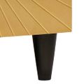 vidaXL Servírovacia skriňa Čierna a zlatá 60 x 33 x 75 cm