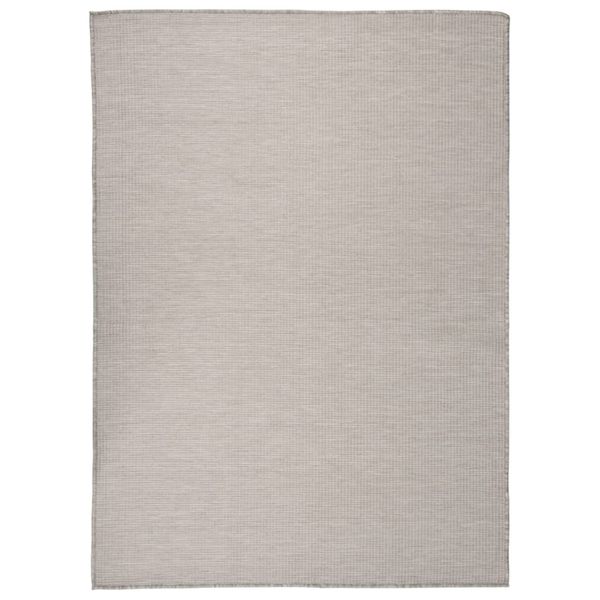 vidaXL Vonkajší koberec s plochým tkaním 200x280 cm svetlošedý
