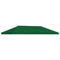 vidaXL Kryt na altánkovú strechu 6 x 3 m Zelená Polyester 190 gsm