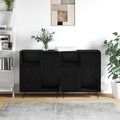 vidaXL Servírovacia skriňa 2 ks Čierny dub 60 x 35 x 70 cm