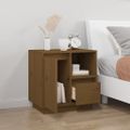 vidaXL Nočný stolík medovohnedý 50x34x50 cm masívne borovicové drevo