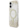 Guess puzdro pre iPhone 17 GUESS HC MAGSAFE RESIN BOTTOM GLITTER gold