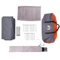 vidaXL Stan pre 3 osoby so strechou Šedá a oranžová 320 x 320 x 203 cm