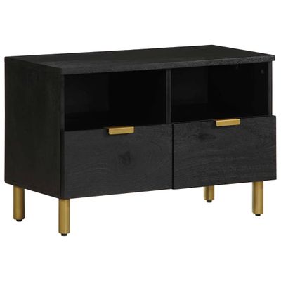 vidaXL TV skrinka čierna 70x33x46 cm kompozitné drevo